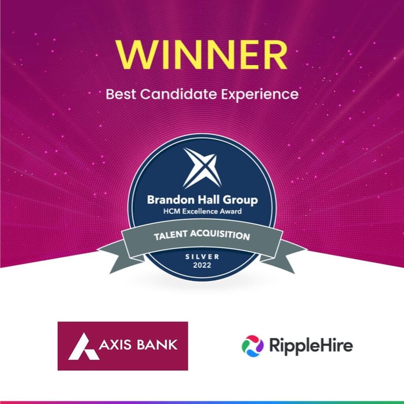 Axis bank Brandon Hall awards