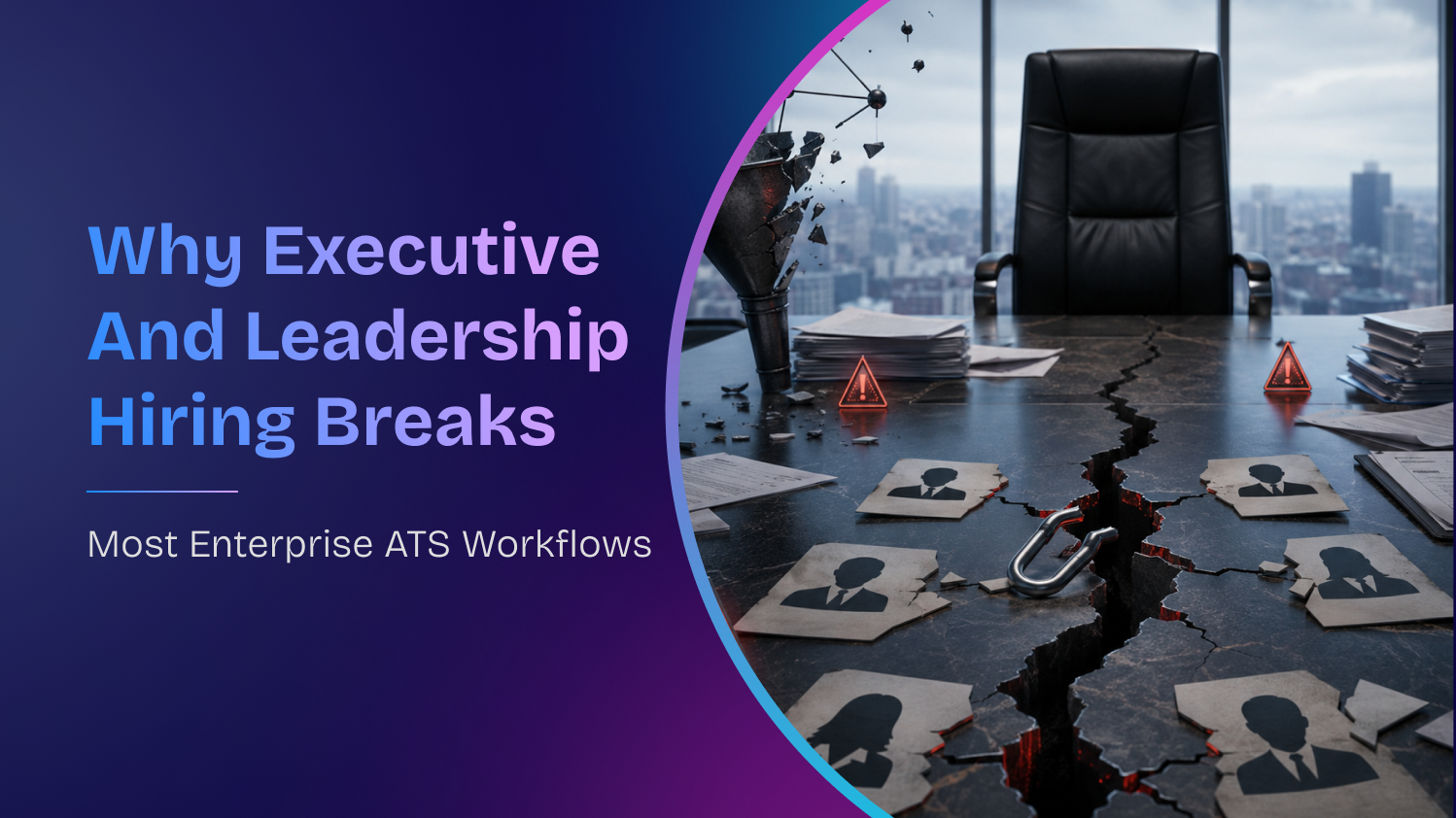 Why executive and leadership hiring breaks most enterprise ATS workflows